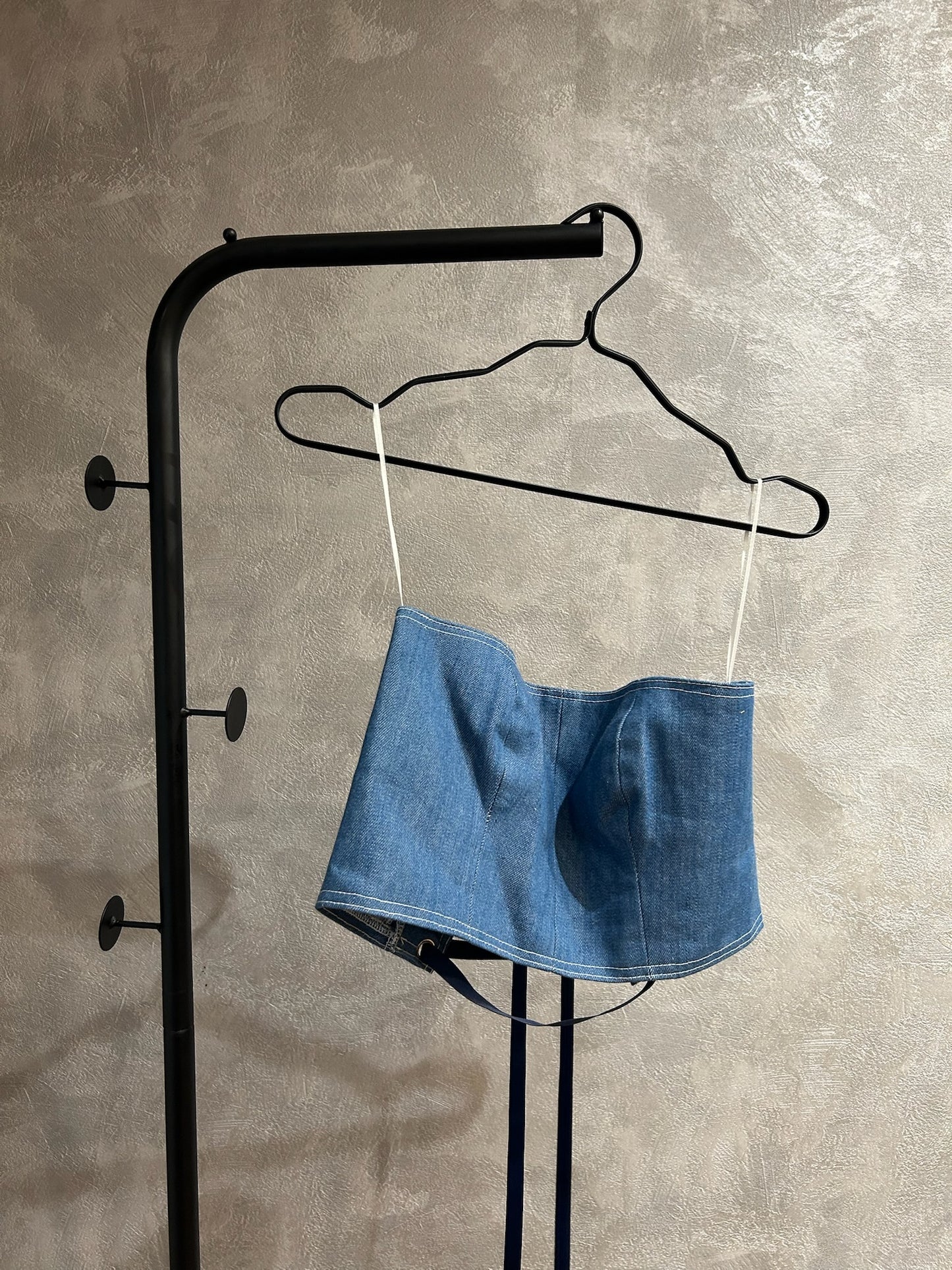 Adjustable Denim Tube Top