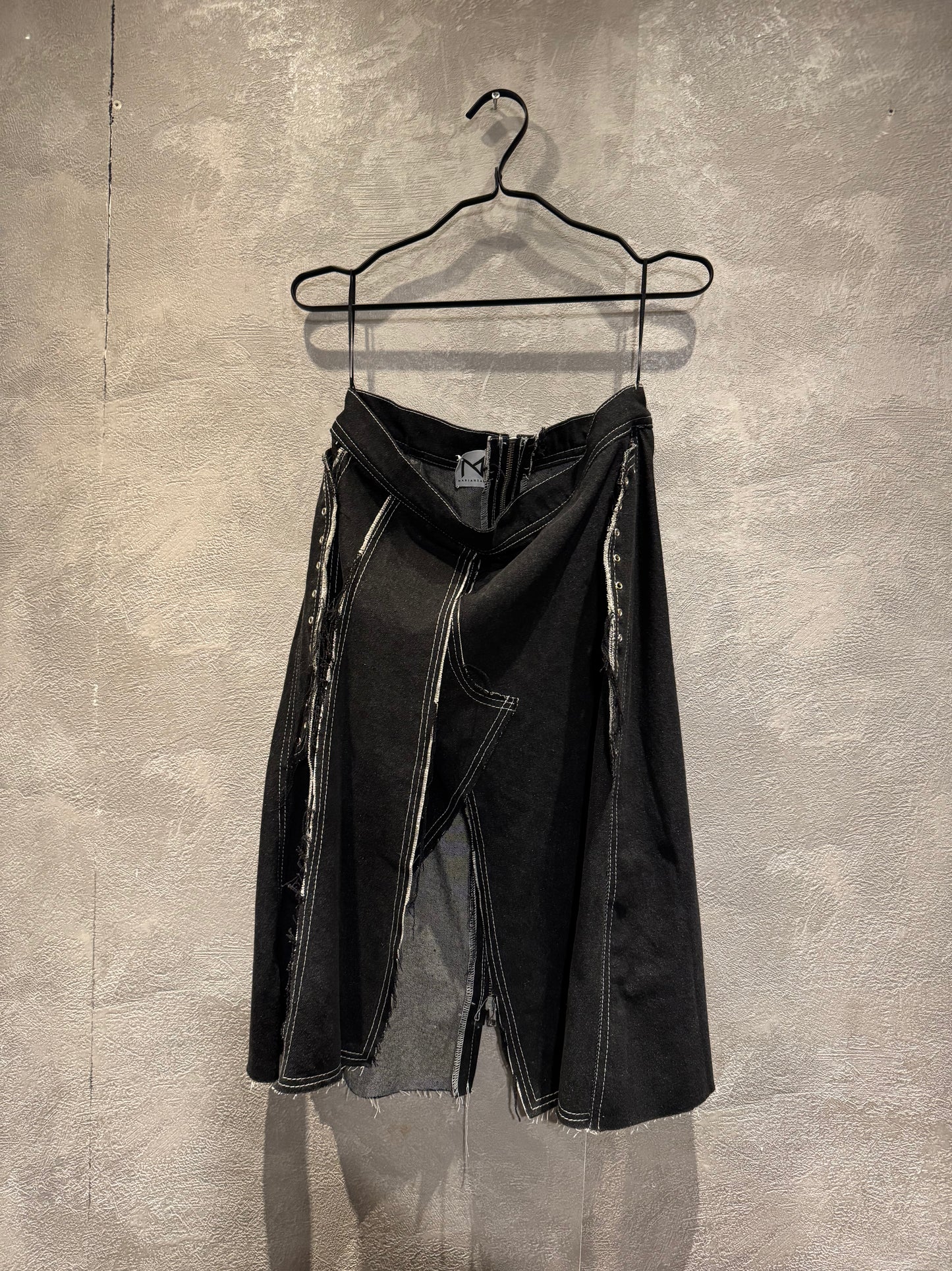 Black Denim Skirt