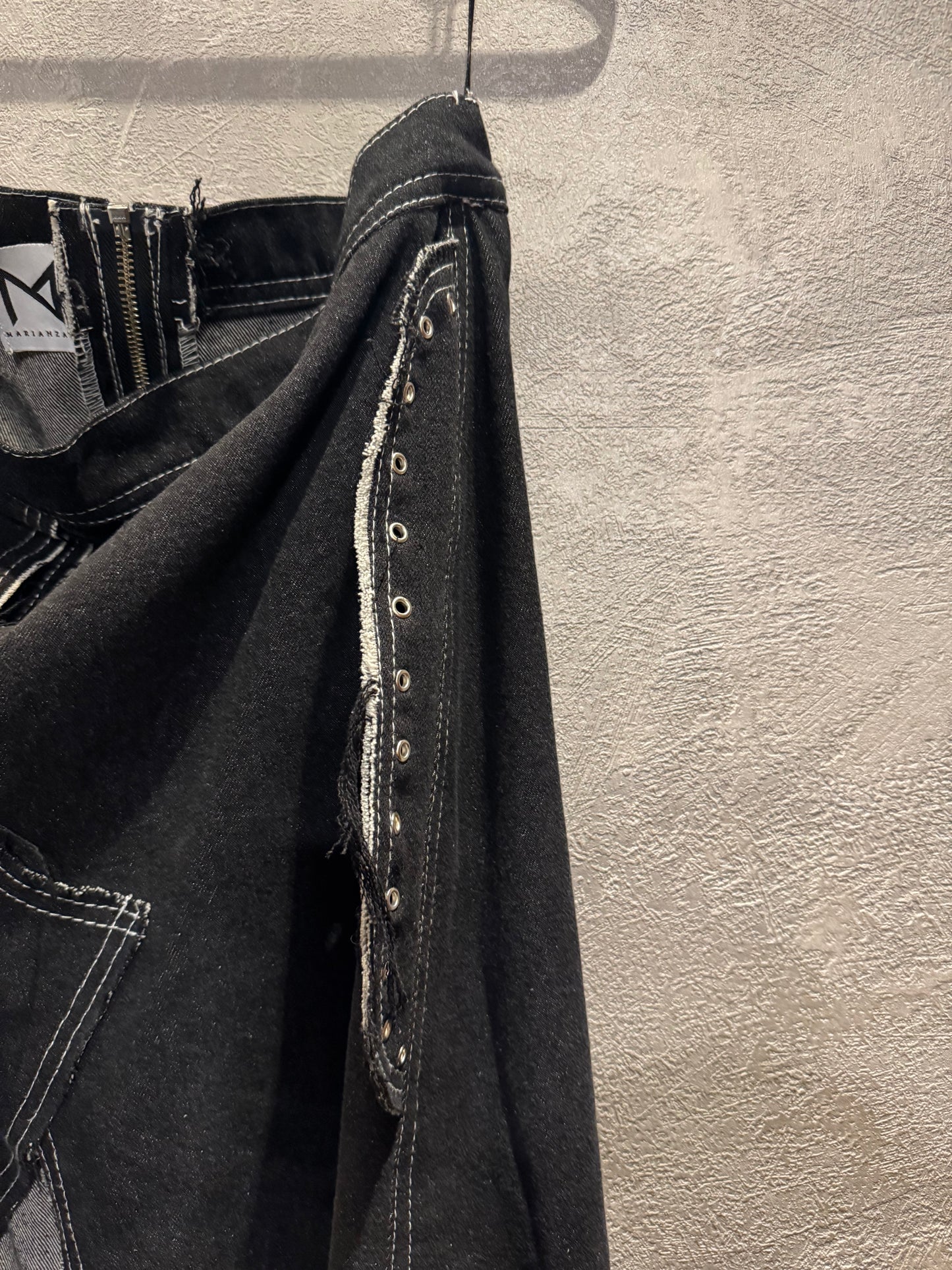 Black Denim Skirt