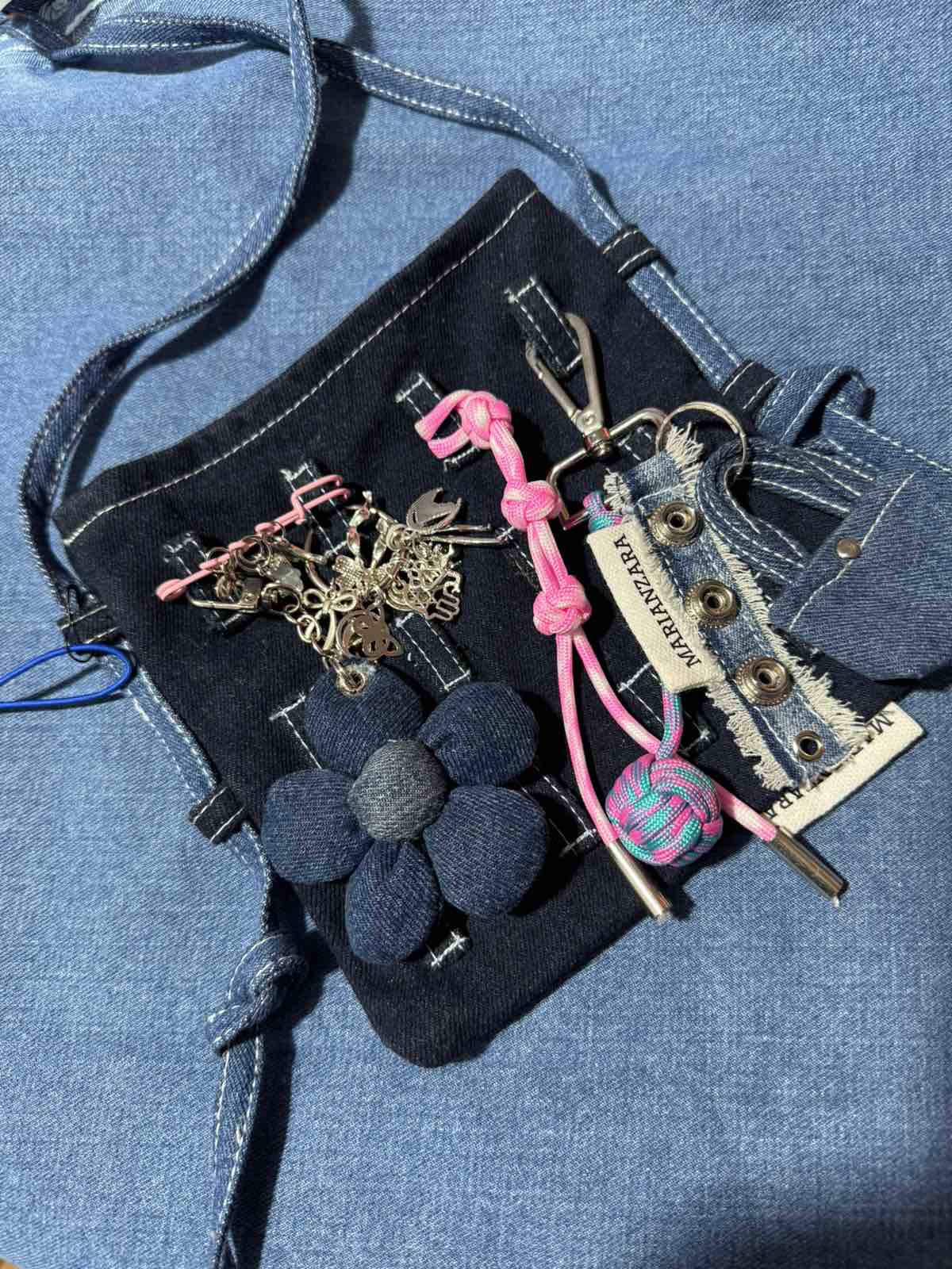 Messenger Bag with Charms