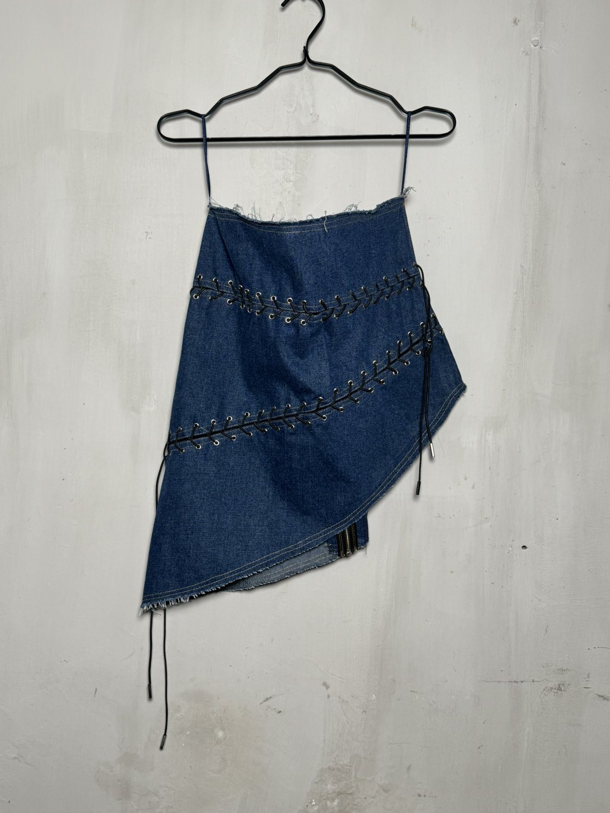Asymmetrical Skirt with Gromets